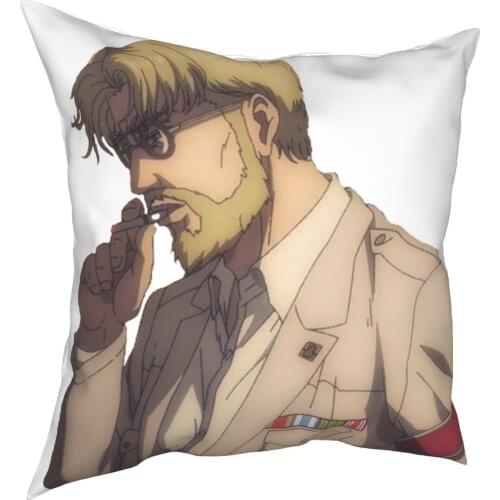 Zeke Jaeger Attack On Titan Pillowcase Printed Polyester Cushion Cover Decorative Pillow Case Cover Home Zipper 45*45cm