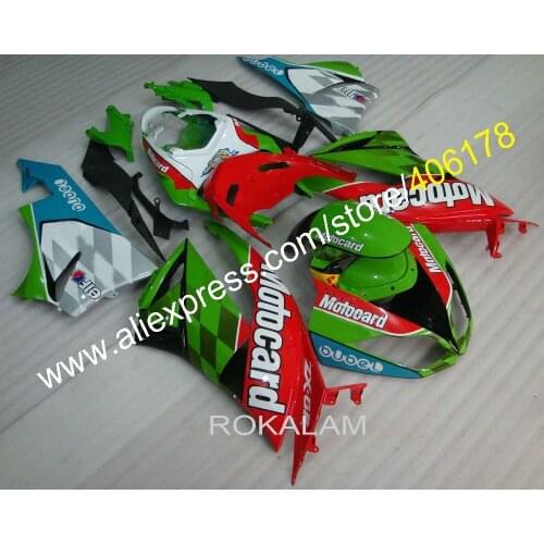 ZX6R 09 10 11 12 Body Kit For Kawasaki Ninja ZX-6R 2009 2010 2011 2012 Bodywork Motorcycle Fairing (Injection Molding)