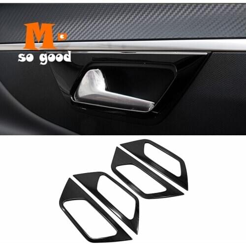2017 18 2019 2020 2021 For Peugeot 3008 GT 5008 Car Armrest inner door bowl handle Cover Trim Stainless Styling Accessories 4pcs