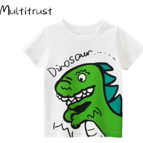2020 Summer Toddler Baby Boys T Shirts Tops Animal Print Cotton Short Sleeve T Shirts Tops Outfits 1-9Y