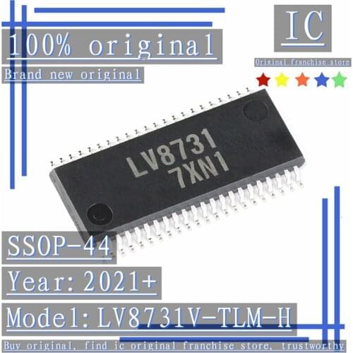 2021+100% Brand new original 2PCS-10PCS LV8731V-TLM-H LV8731 SSOP-44 Constant current control stepper motor driver chip