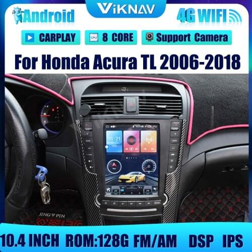 Android Vertical screen Car Radio For Honda Acura TL 2006-2018 Car stereo multimedia player head unit GPS navigation 2 din