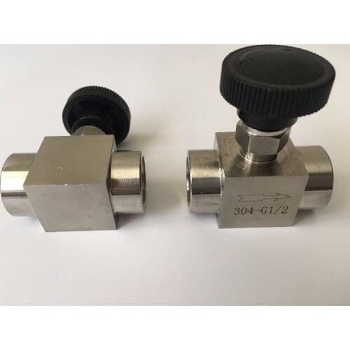Freeshipping 1pcs 1/8"-1'' BSP female 304 Stainless Steel Flow Control Shut off Needle Valve 915 PSI Water Gas Oil