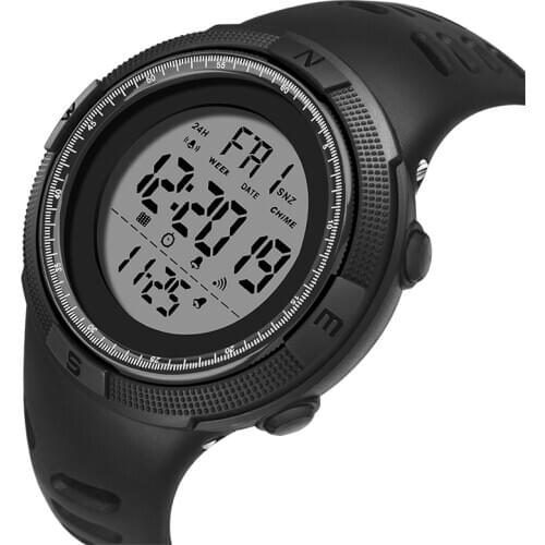 SANDA Luxury Mens Sports Watch Fashion Outdoor Chronograph Shockproof Electronic Waterproof Clock Fit Boy Girl Youth Wristwatch