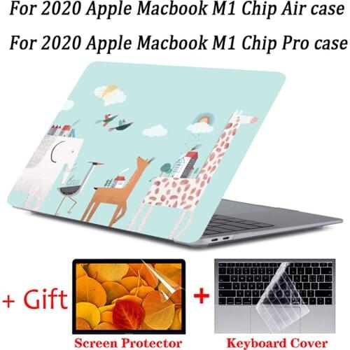 2020 New M1 a2337 a2338 Laptop Case For MacBook Air 13 Case A2179 A1932 Pro 13.3 12 11 Case for Mac book Pro 13 M1 Case Touch ID