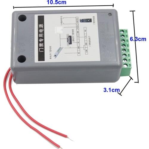 DC 12V 3A Mini Access Control Power Supplier Adapter Covertor AC 90~260V Access Control Power Supply Transformer Door Supplier