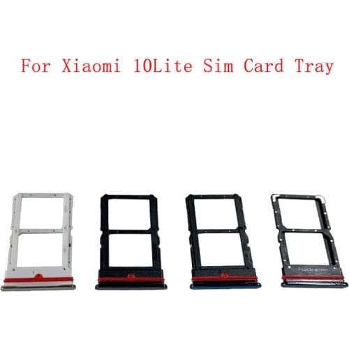Memory MicroSD Card SIM Card Tray Parts SIM Card Slot Holder For Xiaomi Mi 10 Lite 5G Replacement Parts