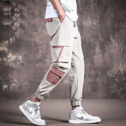 2021 Mens Camouflage Tactical Cargo Pants Men Joggers Boost Military Casual Cotton Pants Hip Hop Ribbon Male army Trousers