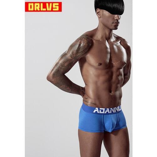 ADANNU Brand male underwear men boxers modal breathable cueca tanga comfortable underpants boxershorts calzoncillo men shorts