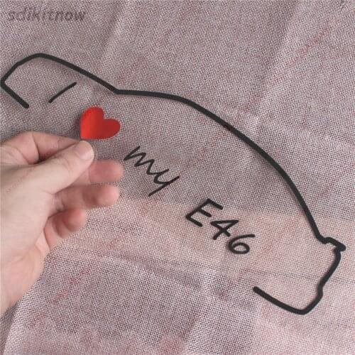 I love my car Decal Sticker Styling Door Window Decoration Accessories For BMW E28 E30 E34 E36 E37 E38 E39 E39 E46 E60 E80 E90