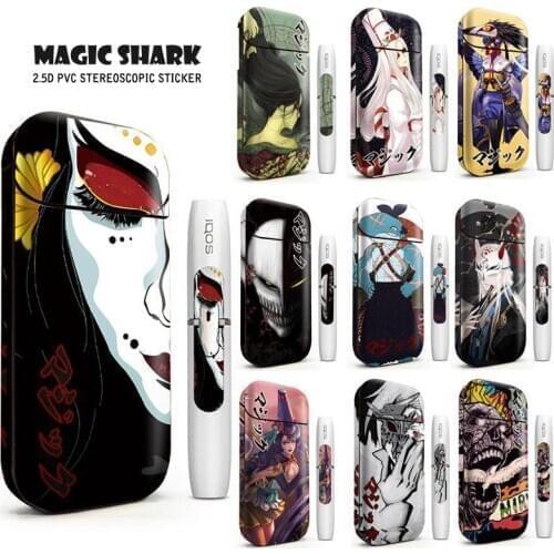 Magic Shark Anime Blood For IQOS 2.4 Plus Skin Cover Case Sticker Hot Sale IQOS 2.4p Sticker For IQOS Sticker