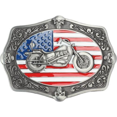 Motorcycle Belt Buckle American flag pattern belt buckle
