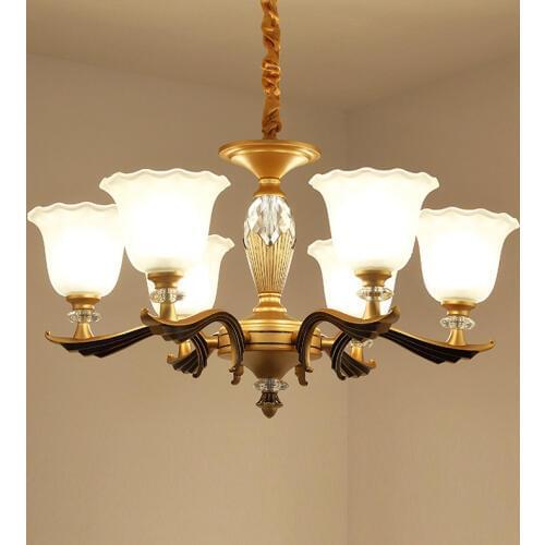 Nordic Luxury Crystal Chandeliers Pastoral Crystal Lights Modern Restaurant Crystal Pendant Lamp