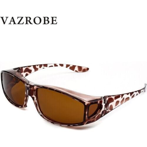 Vazrobe fit over glasses frame driving goggles myopia sunglasses driver polarized men female