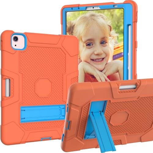 Heavy Duty Armor Stand Case For Apple iPad Air 4 10.9 2020 Pro 11 2018 2020 A2228 A2231 Kids Tablet Cover For iPad mini 4 5 #R