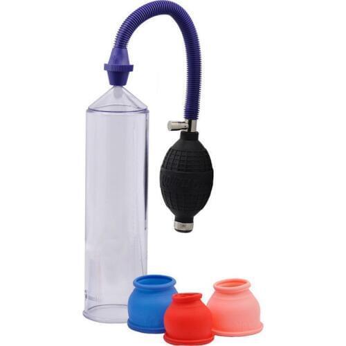 Mans Bigger Penis Enlarger Vaccum Pump Bigger Growth Enlargement with 3 Sleeves