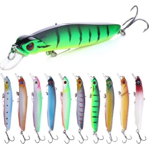 10cm 7.9g Laser Minnow Fishing Lure Floating Wobblers Artificial Bait Hard Crankbaits winter fishing
