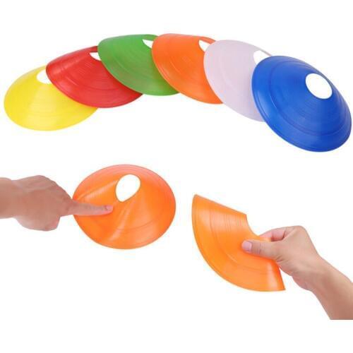 10Pcs/lot 19cm Profession Disc Cones Soccer Basketball Speed Agility Training Disc Field Marking Coaching Training Tool