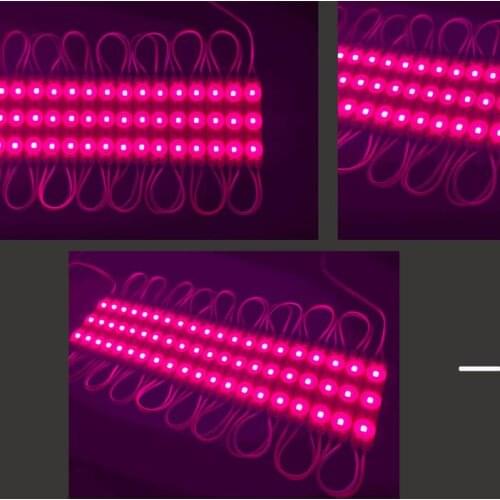 12V 2835 LED Module Light Strip Lamp Tape 3EDs 1W Injection Molding Cover Waterproof for Sign White Warm Red Green Blue Yellow