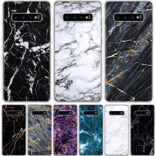Black Marble Grain Simplicity Phone Case For Samsung Galaxy A50 A70 A30S A51 A71 A10 A20E A40 A90 A20S M30S A6 A7 A8 A9 Plus Coq