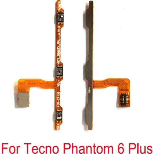 Power ON OFF Volume Flex Cable For Tecno Phantom 6 Plus 6plus 6+ Volume Power ON OFF Switch Side Button Key Flex Cable Part