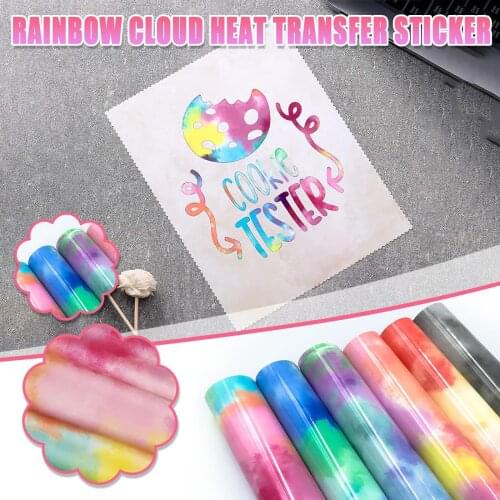 Holographic Heat Transfer Vinyl Iron-on Clothing HTV for T-Shirts Bag Hat Craft DIY Decor Heat Cricut Film Decor Letters Film