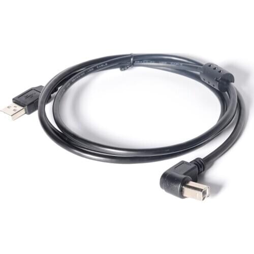 3m USB 2.0 A to Right Angle B Cable Cord - 1 m 2 m 3 m USB Printer Cable - Right Angle USB B Cable - 1x USB A (M), 1x USB B (M)