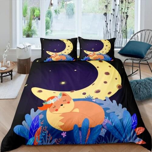 Cartoon Animal Bedding Set 3D Cute Design Duvet Cover Sets Home Bed Cover Pillow Cases Twin Full King Queen Size Quilt Covers