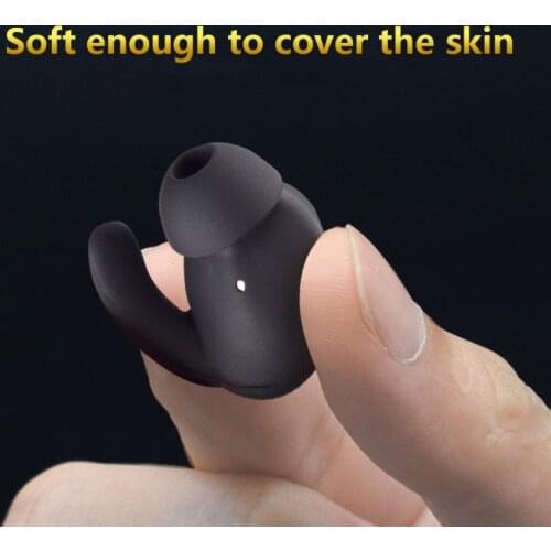 Earbuds Cover In-Ear Tips Soft Silicone Skin Earpiece Ear Hook Buds Replacement for Huawei Honor AM61 Sports Bluetooth-compatibl
