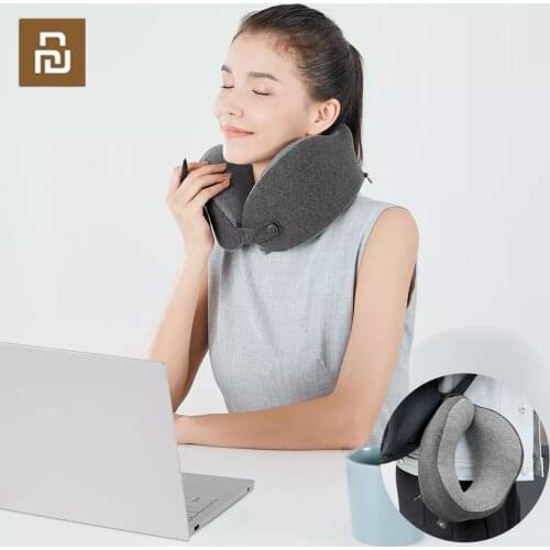 New XIOAMILefan U Shape Pillow Memory Foam Neck Pillow Travel Neck Support Space Travel Pillow Healthcare Bedding