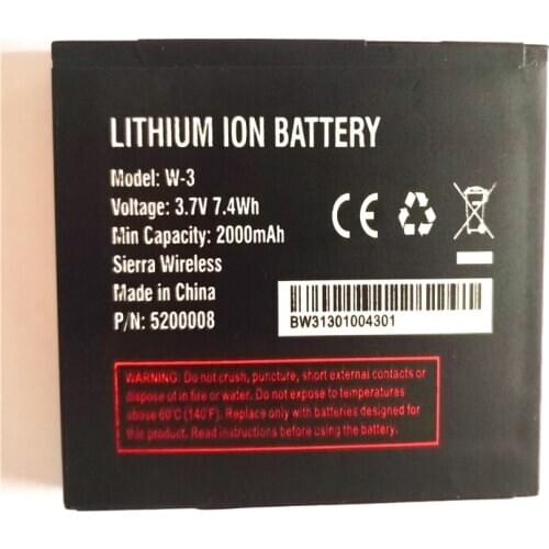 NEW For Netgear Sierra 760S 762S 763S 785S Battery Wireless Router Aircard W-3 2000mAh 3.7V Li-Ion Lithium Rechargeable battery