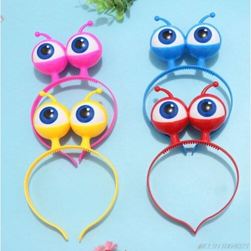 New Eyeball LED Hair Hoop Flashing Glow Headband Crown Heart Light Up Hairbands Hair Accessories Glow Party M12 21 Wholesales