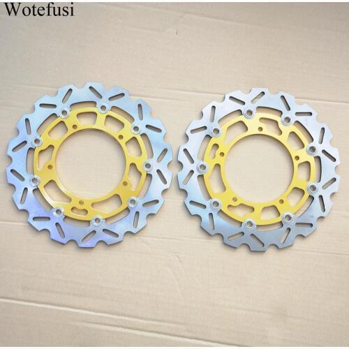 Wotefusi Front Brake Discs For Yamaha 2006 07 08 09 10 2011 2012 2013 YZF R6 2007 08 09 10 11 12 13 2014 YZF R1 [PA415-PA416]