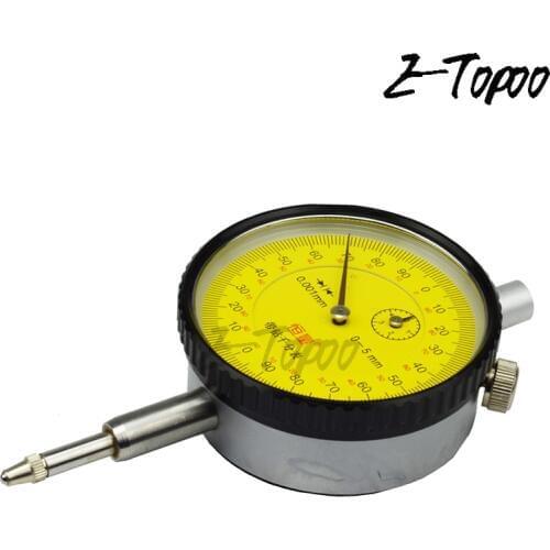 Drop shipping 0-5mm Micron dial indicator jewels dial gauge 5mm 0.001mm Precise Test Measuring Instrument Gauge Tool