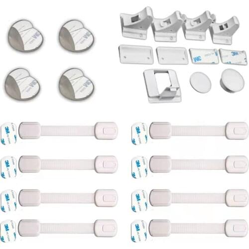Customize Multi Baby Safety Kit—8 Adjustable Cabinet Drawer Lock,4 Corner Guard,4+1 Magnetic Lock