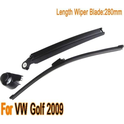 FOR VW GOLF MK6 2/3 DOOR REAR WIPER BLADE AND ARM SET BRAND NEW ONWARDS 2008