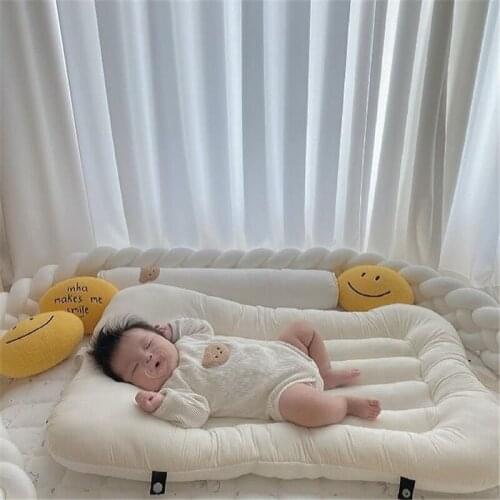 Foldable Bed in Bed Baby Bed Newborn Bionic Bed Baby Nest Bed Newborn Portable Baby Bed for Travel Infant Toddler Lounger
