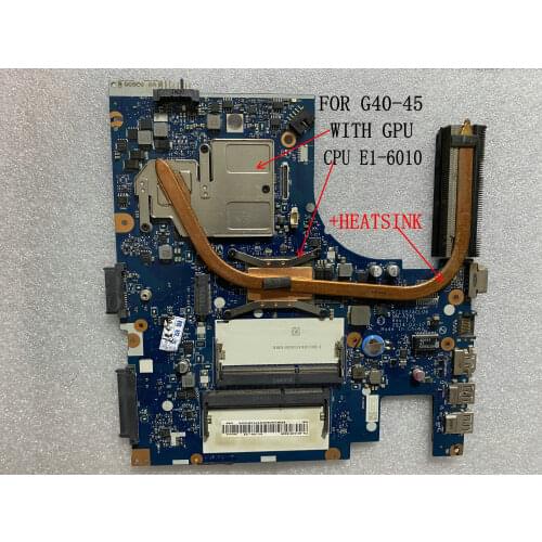 STOCK. NEW. ACLU5 / ACLU6 NM-A281 G40-45 MOTHER BOARD FOR LENOVO G40-45 MAIN BOARD ,ONBOARD CPU A4+GPU