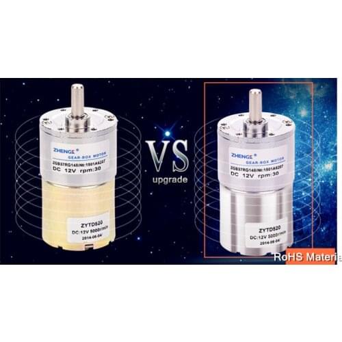 ZGB37RG 12V 24V eccentric shaft 37GB520 dc low speed motor,CW/CCW /+bracket /+ speed controller
