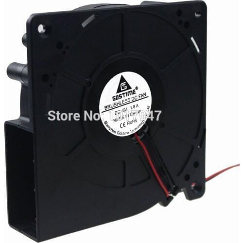 1 pcs Gdstime DC 5V 2 pin Dust Centrifugal Turbine Blower Fan Ball 12cm 120mm x 32mm 12032B