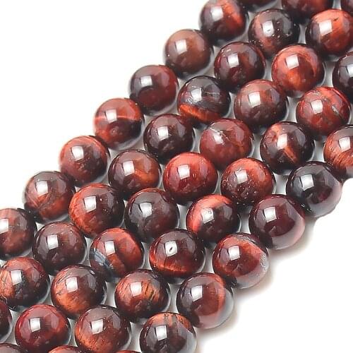 4 6 8 10 12mm Red Tiger Eye Stone Beads Natural Loose Spacer Beads For Jewelry Making Diy Handmade Accessories Free Shipping