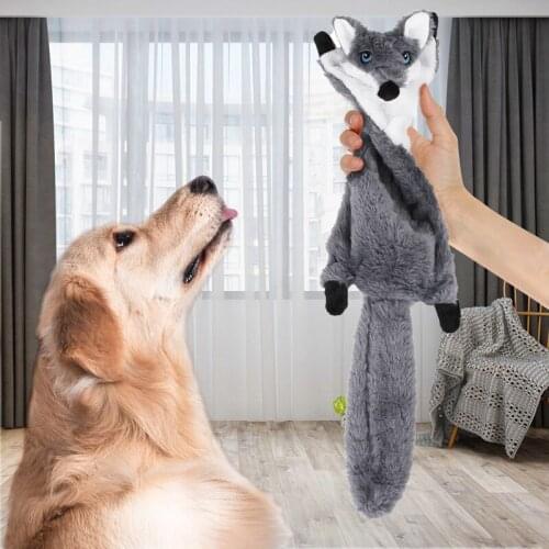 5Pcs Puppy Squeaky Toys Set No Stuffing Dog Chew Plush Toys Home Pet Interactive Supplies Cleaning Teeth Toy