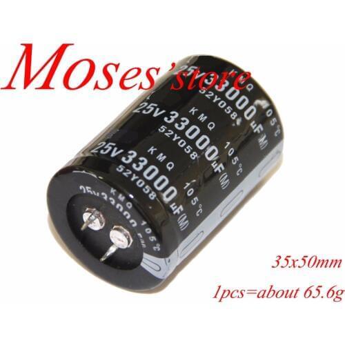 25v 33000uf Aluminum Electrolytic Capacitor capacitance Radial 35x50mm