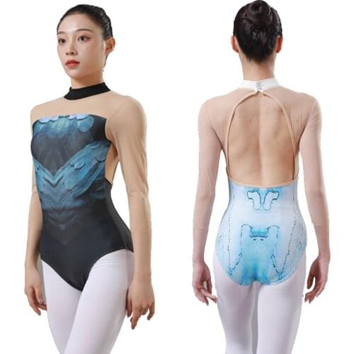 Sexy Sleeves Gymnastics Leotards Dance Ballet Leotard For Women dance clothing