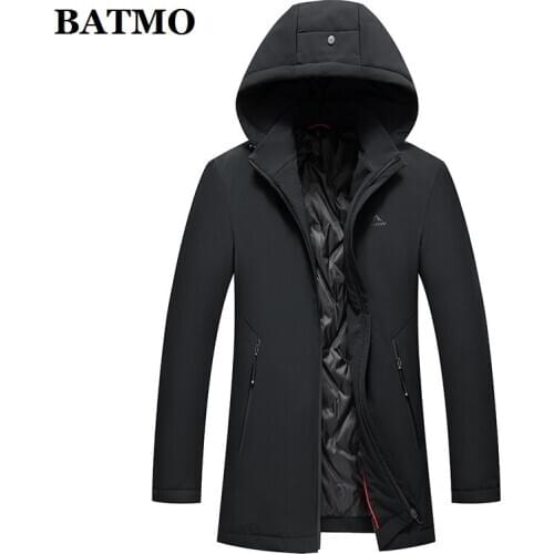 BATMO 2020 new arrival winter 80% white duck down hooded jackets men,mens warm coat,parkas,plus-size 016
