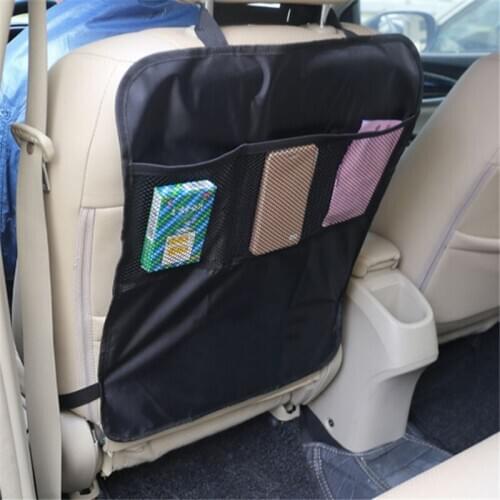 Car Back Seat Storage Child Baby Kick Anti Dirty Cover Cushion Car Seat Back Protector Storage Bags