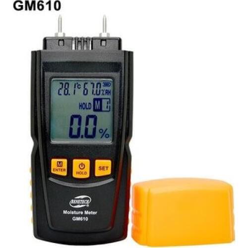 Digital Wood moisture tester wood wetness detector Moisture Meter hygrometer 2-70% Building materials wood bamboo herbs GM610