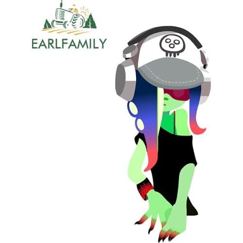 EARLFAMILY 13cm x 6cm for Splatoon Cartoon Decal Creativite Car Sticker RV Vinyl Car Wrap Laptop Windshield Graffiti Decoration