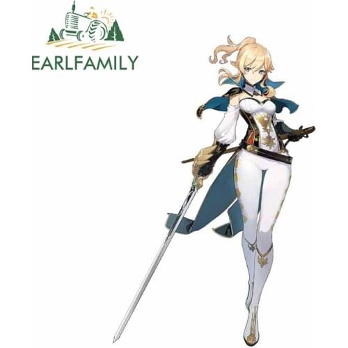 EARLFAMILY 13cm x 8.6cm for Genshin Impact Car Stickers Car Accessories Decal Vinyl Material Waterproof Air Conditioner Decor