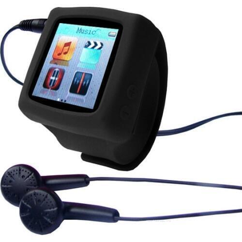 ELECTSHONG 8GB MP3 Watch ABS Plastic Music Player with FM, Recorder ,Calendar,World Clock+Earphone